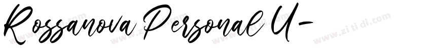 Rossanova Personal U字体转换